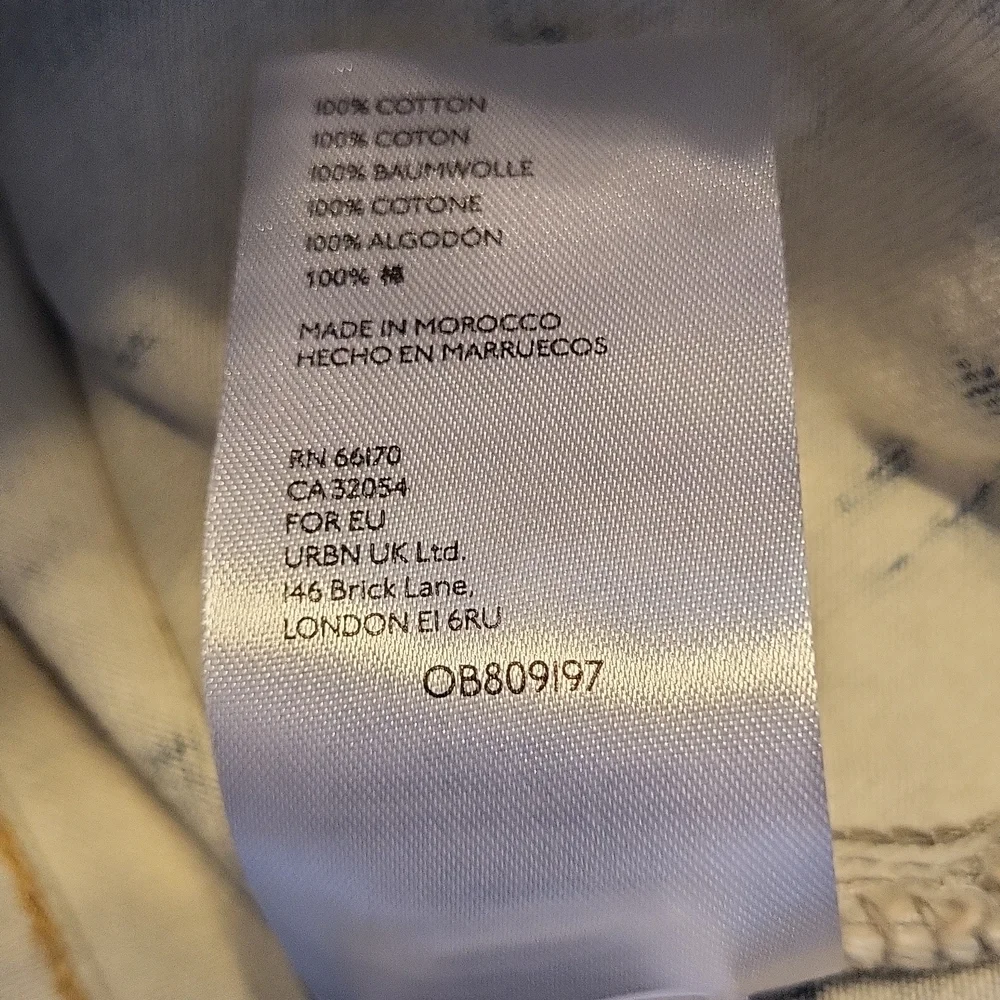NWT Free People Rumors Denim Jacket in Jones Tie Dye Blue Size Small Jean - Picture 4 of 7